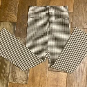 Zara plaid pants size 9